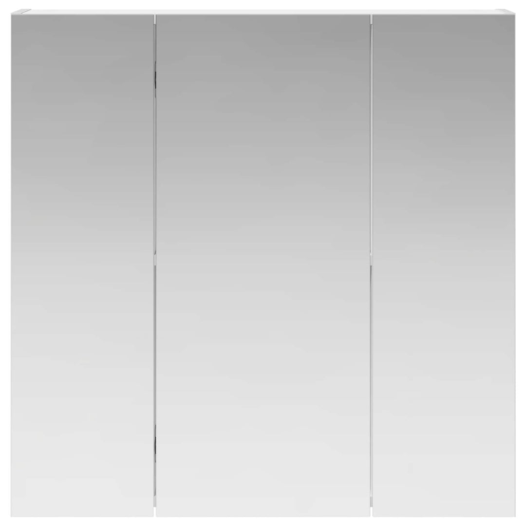 Badeværelsesspejlskab Hvid 70 x 14,5 x 70 cm Konstrueret træ