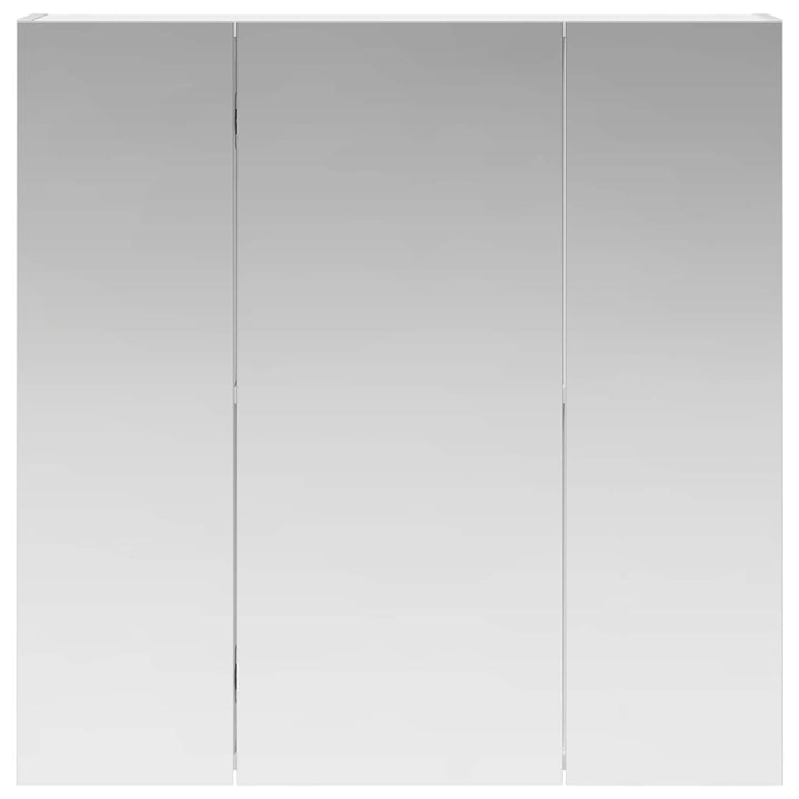 Badeværelsesspejlskab Hvid 70 x 14,5 x 70 cm Konstrueret træ