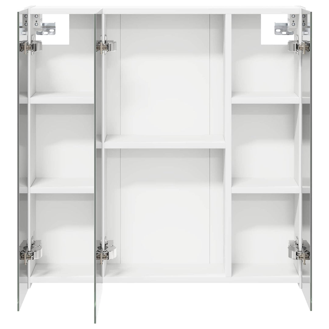 Badeværelsesspejlskab Hvid 70 x 14,5 x 70 cm Konstrueret træ