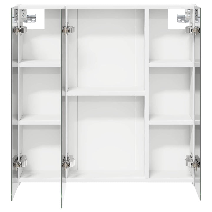 Badeværelsesspejlskab Hvid 70 x 14,5 x 70 cm Konstrueret træ
