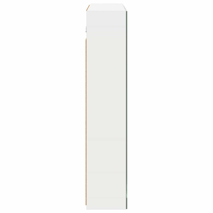 Badeværelsesspejlskab Hvid 70 x 14,5 x 70 cm Konstrueret træ