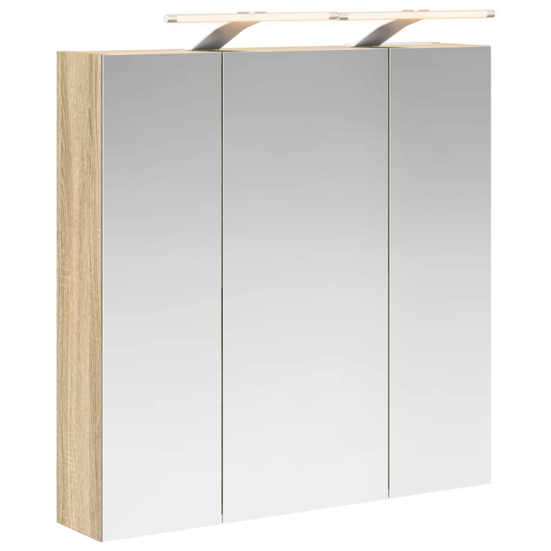 Badeværelsesspejlskab Sonoma eg 70 x 14,5 x 70 cm