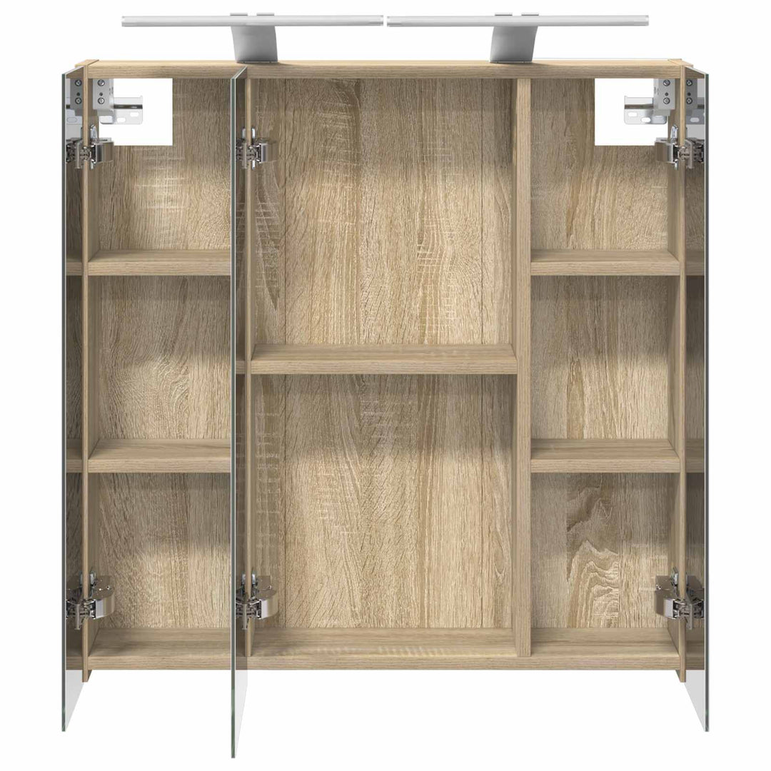 Badeværelsesspejlskab Sonoma eg 70 x 14,5 x 70 cm