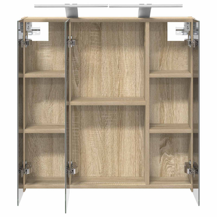 Badeværelsesspejlskab Sonoma eg 70 x 14,5 x 70 cm