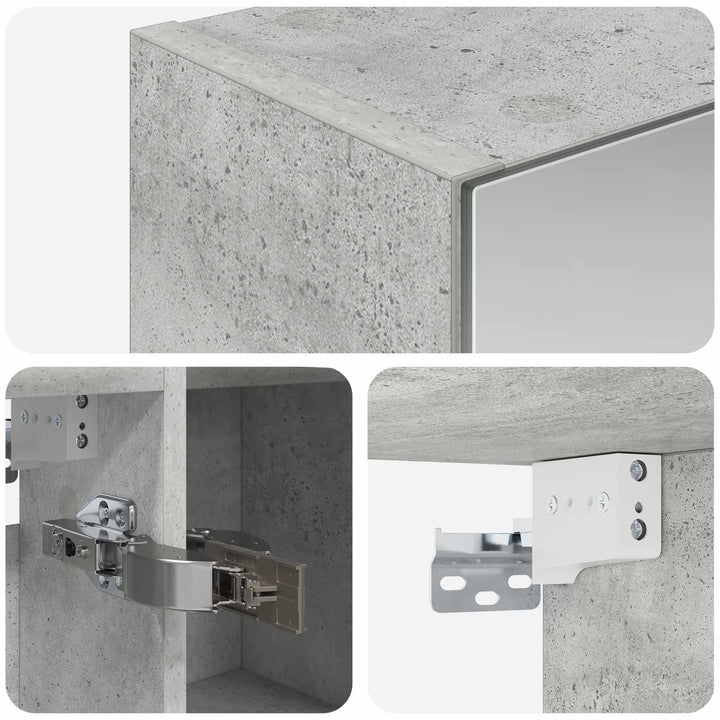 Badeværelsesspejlskab Beton Grå 70 x 14,5 x 70 cm