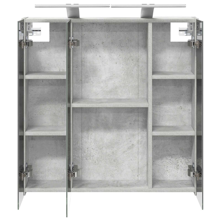 Badeværelsesspejlskab Beton Grå 70 x 14,5 x 70 cm