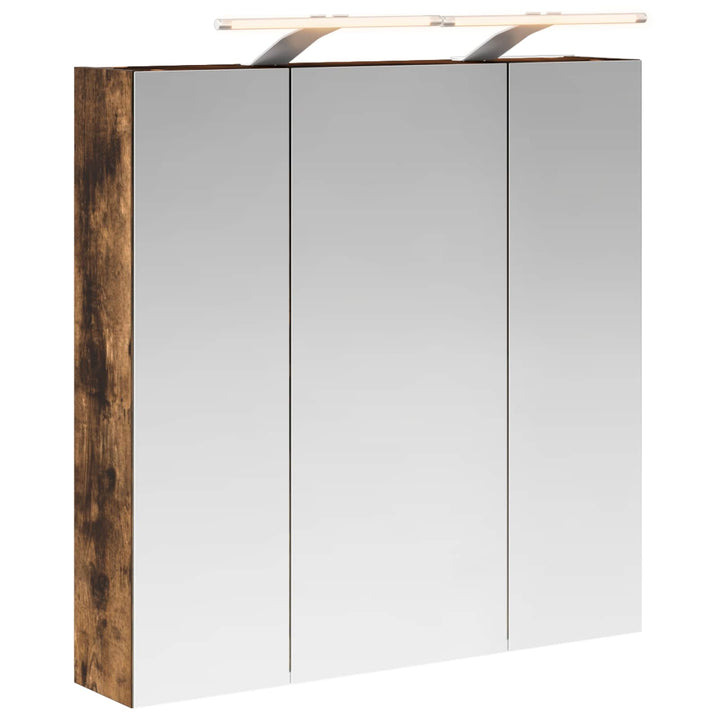 Badeværelsesspejlskab Røget eg 70 x 14,5 x 70 cm