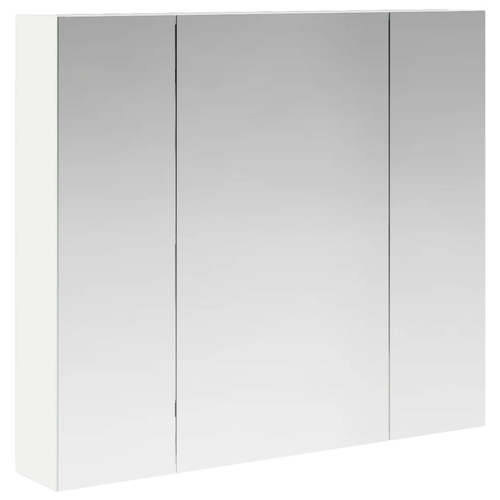 Badeværelsesspejlskab Hvid 80 x 14.5 x 70 cm Konstrueret træ