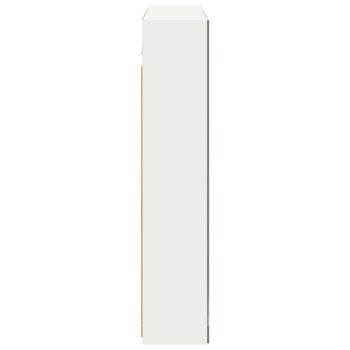 Badeværelsesspejlskab Hvid 80 x 14.5 x 70 cm Konstrueret træ