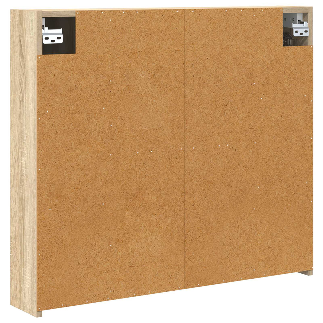 Badeværelsesspejlskab med hylde Sonoma eg 80 x 14.5 x 70 cm