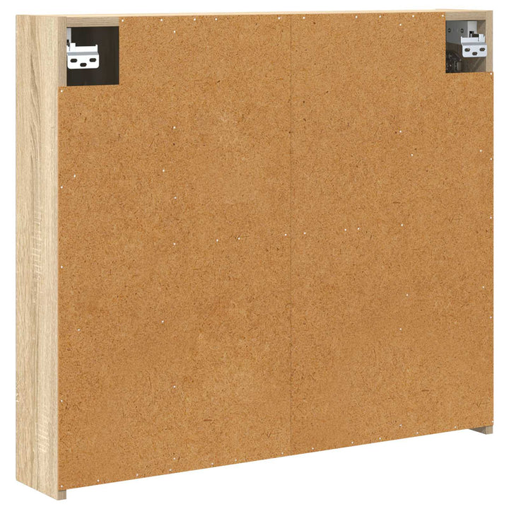 Badeværelsesspejlskab med hylde Sonoma eg 80 x 14.5 x 70 cm