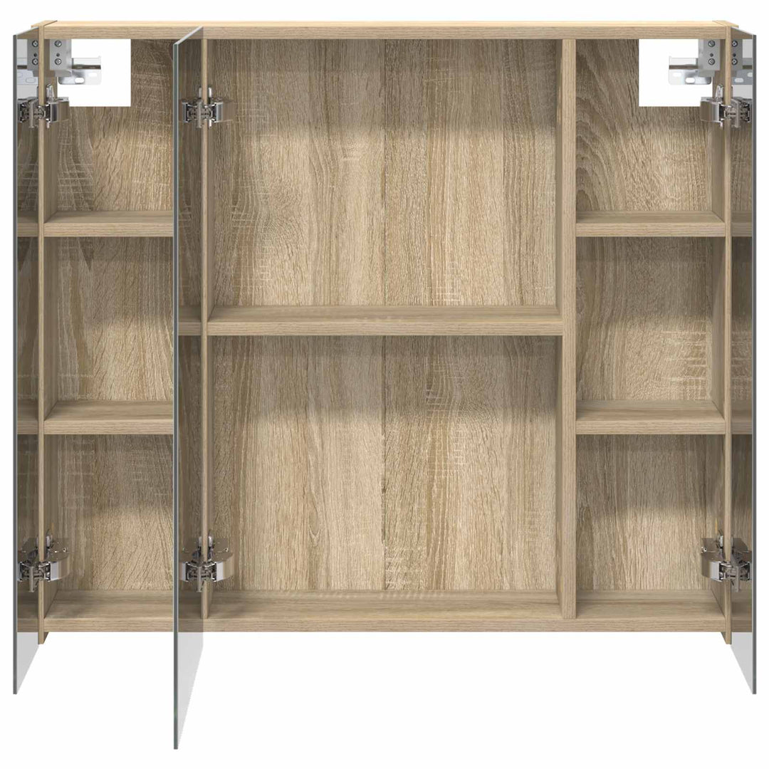Badeværelsesspejlskab med hylde Sonoma eg 80 x 14.5 x 70 cm
