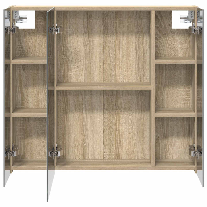 Badeværelsesspejlskab med hylde Sonoma eg 80 x 14.5 x 70 cm