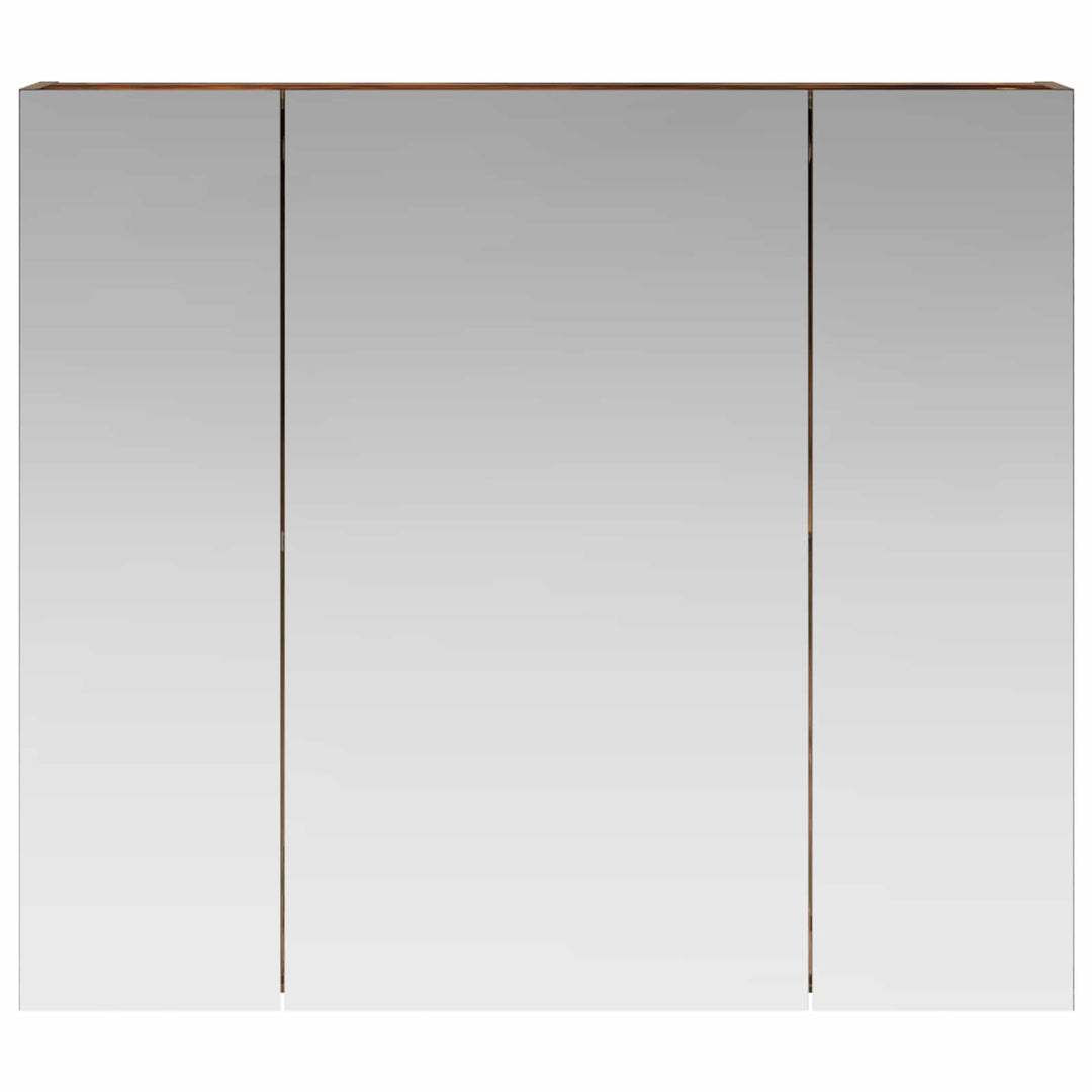 Badeværelsesspejlskab med hylde Røget eg 80 x 14.5 x 70 cm