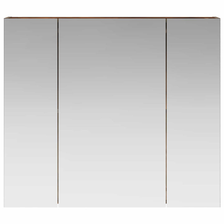 Badeværelsesspejlskab med hylde Røget eg 80 x 14.5 x 70 cm