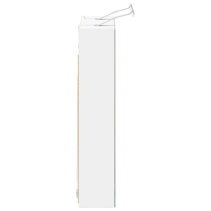 Badeværelsesspejlskab Hvid 80 x 14.5 x 70 cm Konstrueret træ