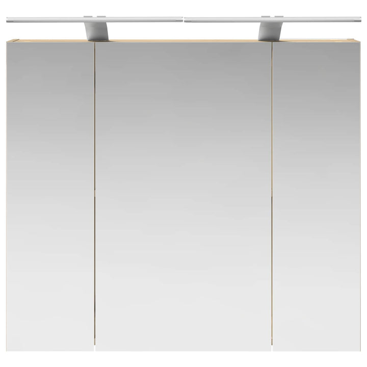 Badeværelsesspejlskab med hylde Sonoma eg 80 x 14.5 x 70 cm