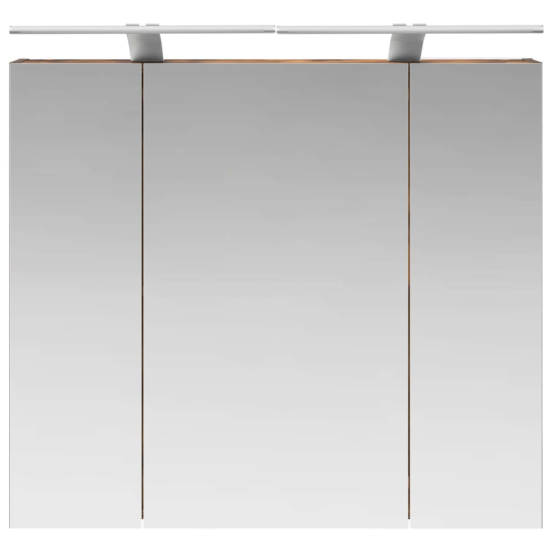Badeværelsesspejlskab med hylde Røget eg 80 x 14.5 x 70 cm