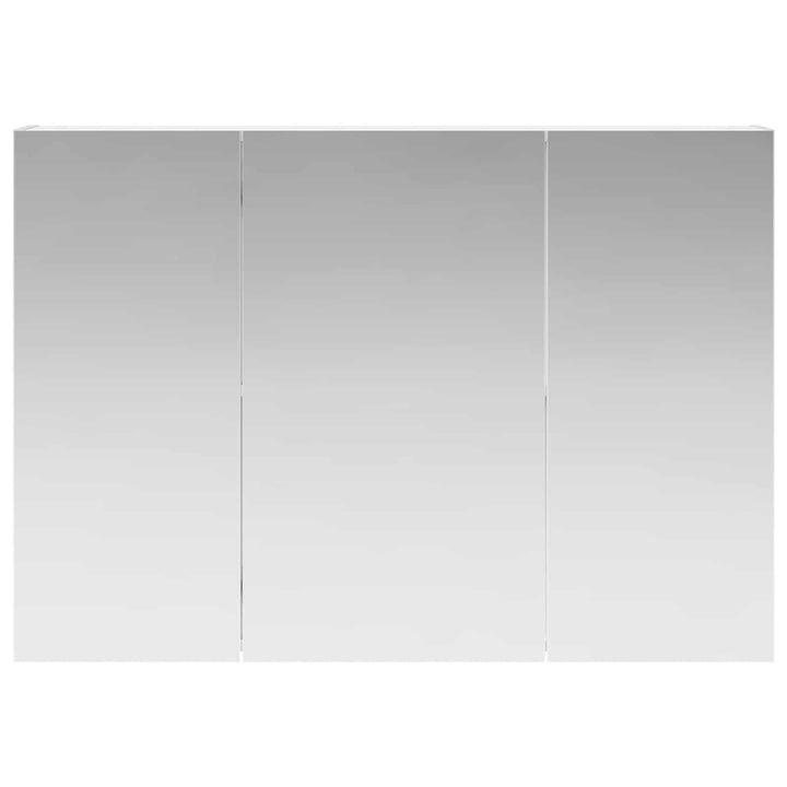Badeværelsesspejlskab Hvid 100 x 14,5 x 70 cm Konstrueret træ