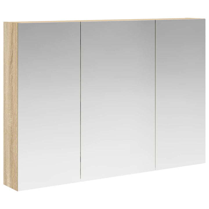 Badeværelsesspejlskab med hylde Sonoma eg 100 x 14,5 x 70 cm