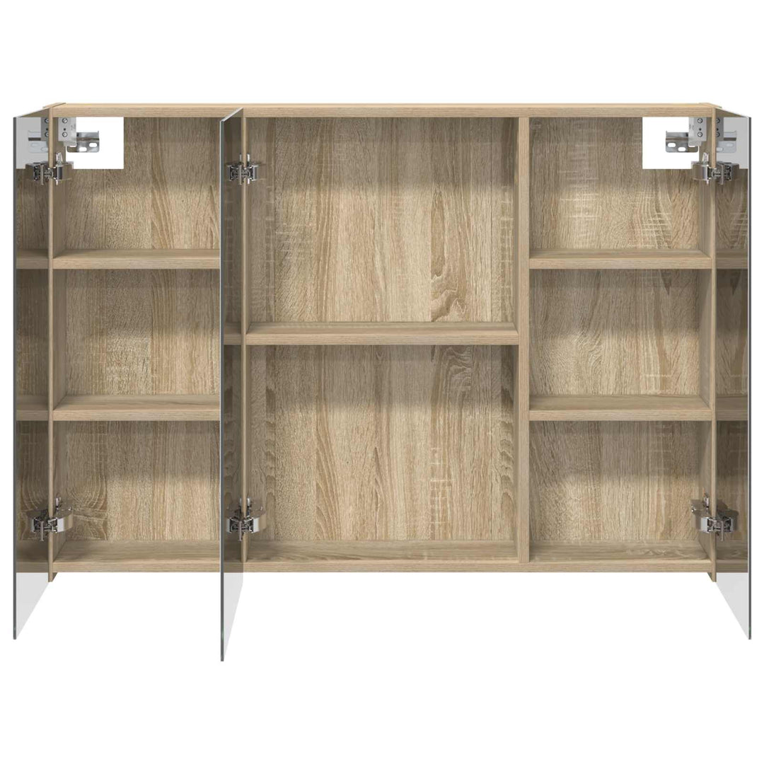 Badeværelsesspejlskab med hylde Sonoma eg 100 x 14,5 x 70 cm