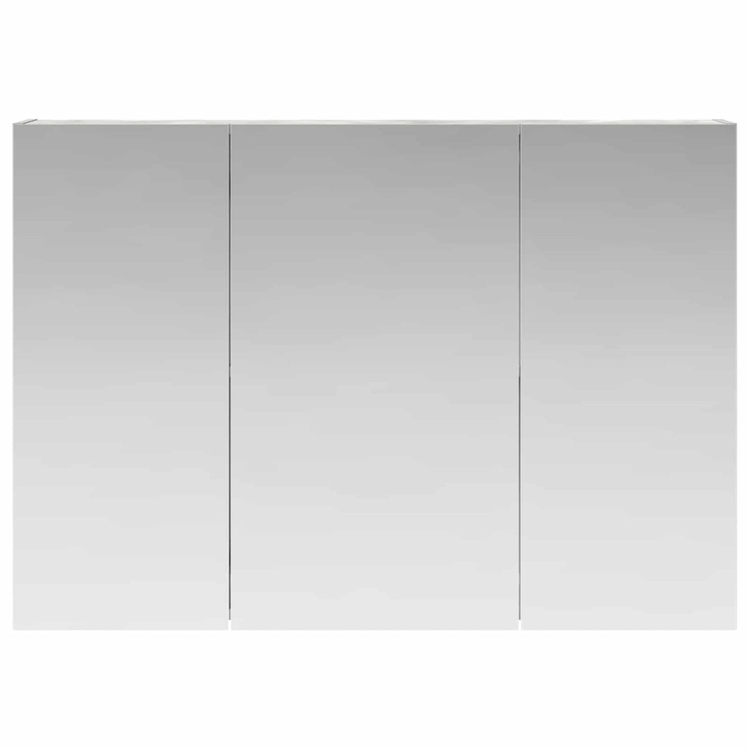 Badeværelsesspejlskab med hylde Beton Grå 100 x 14,5 x 70 cm