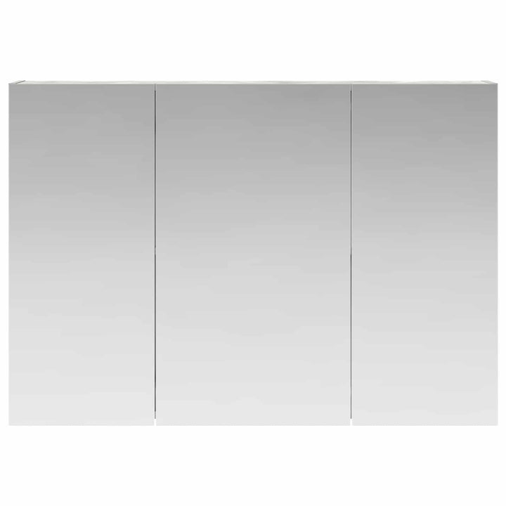 Badeværelsesspejlskab med hylde Beton Grå 100 x 14,5 x 70 cm