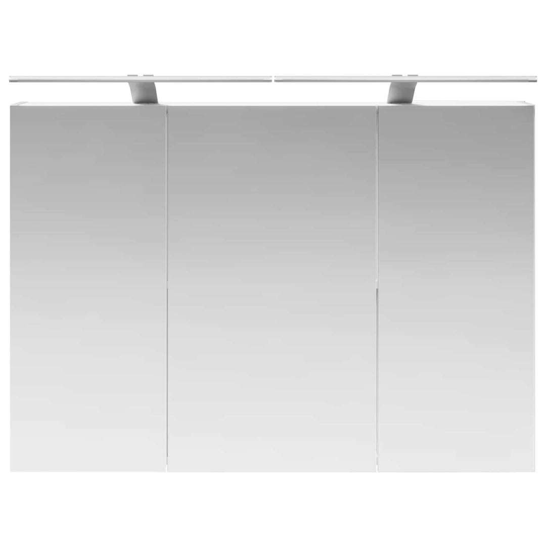 Badeværelsesspejlskab Hvid 100 x 14,5 x 70 cm Konstrueret træ