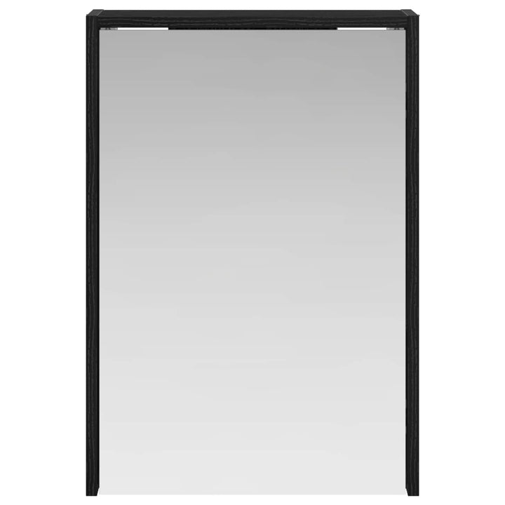 Badeværelsesspejlskab Sort eg 43 x 16 x 62.5 cm Konstrueret træ