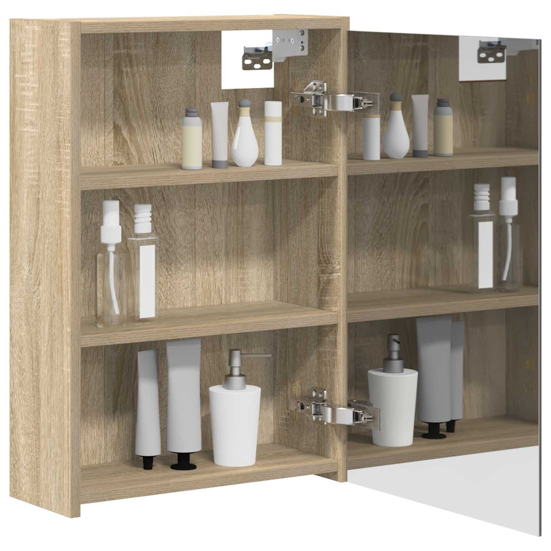 Badeværelsesspejlskab med hylde Sonoma eg 43 x 16 x 62.5 cm