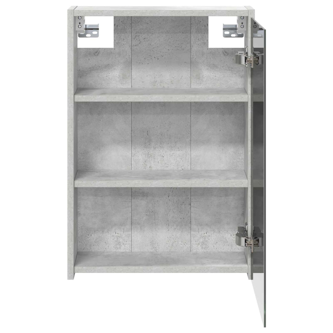 Badeværelsesspejlskab med hylde Beton Grå 43 x 16 x 62.5 cm