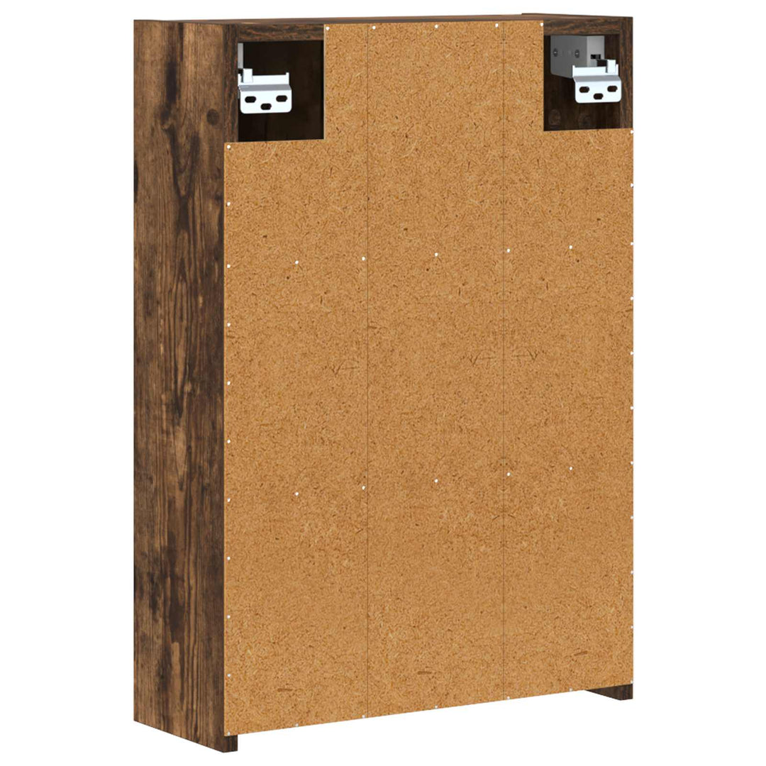 Badeværelsesspejlskab med hylde Røget eg 43 x 16 x 62.5 cm