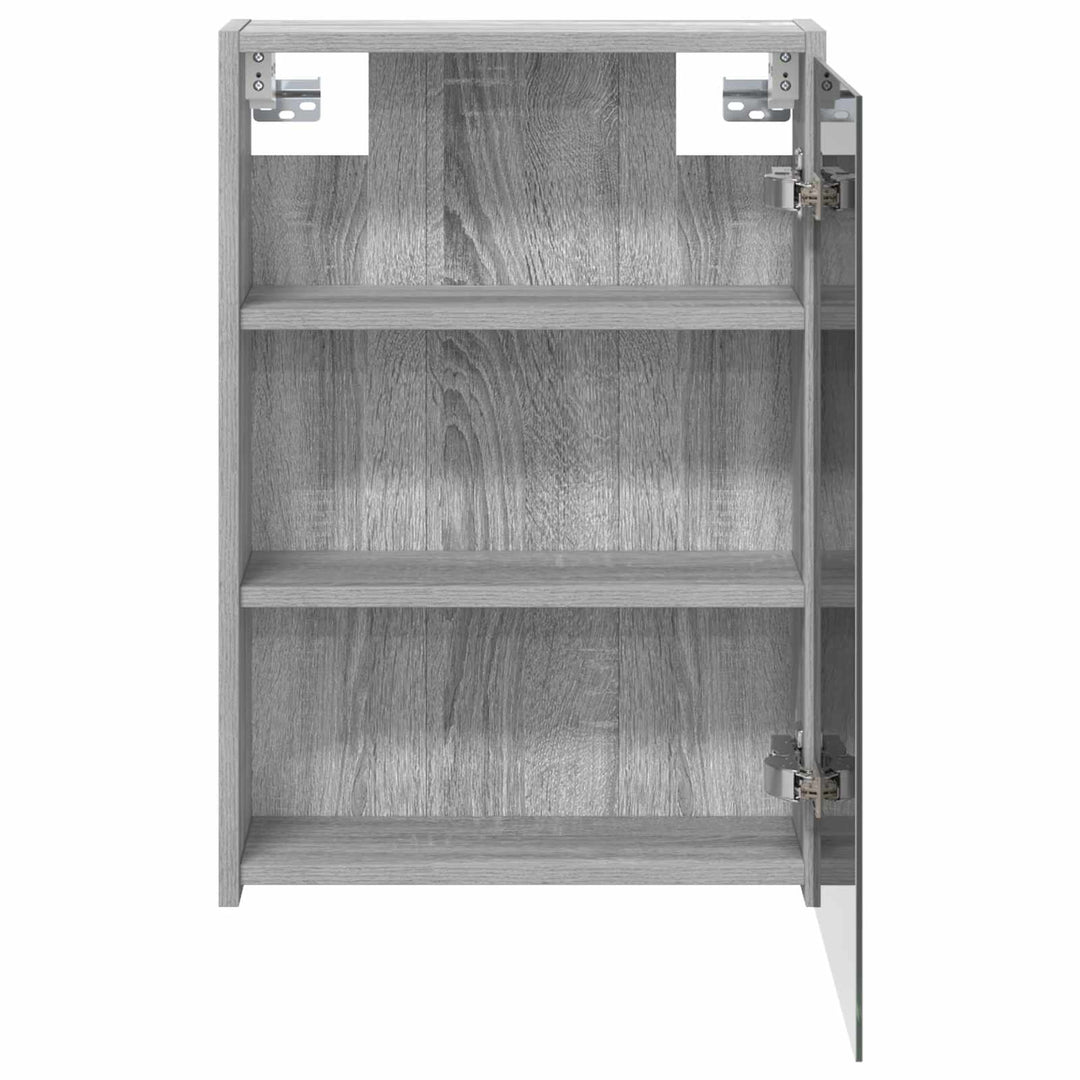 Badeværelsesspejlskab med hylde Grå Sonoma 43 x 16 x 62.5 cm
