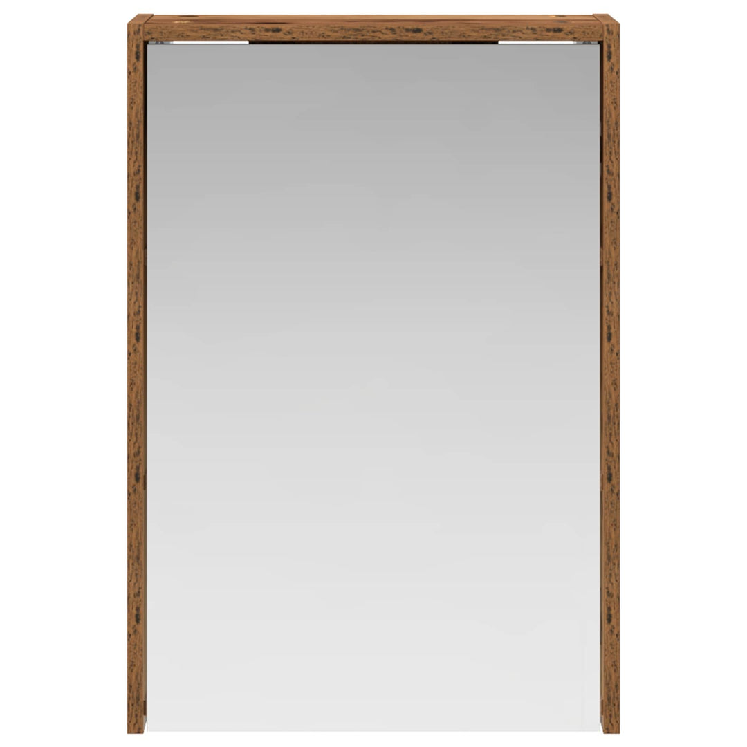 Badeværelsesspejlskab med hylde Gammelt træ 43 x 16 x 62.5 cm