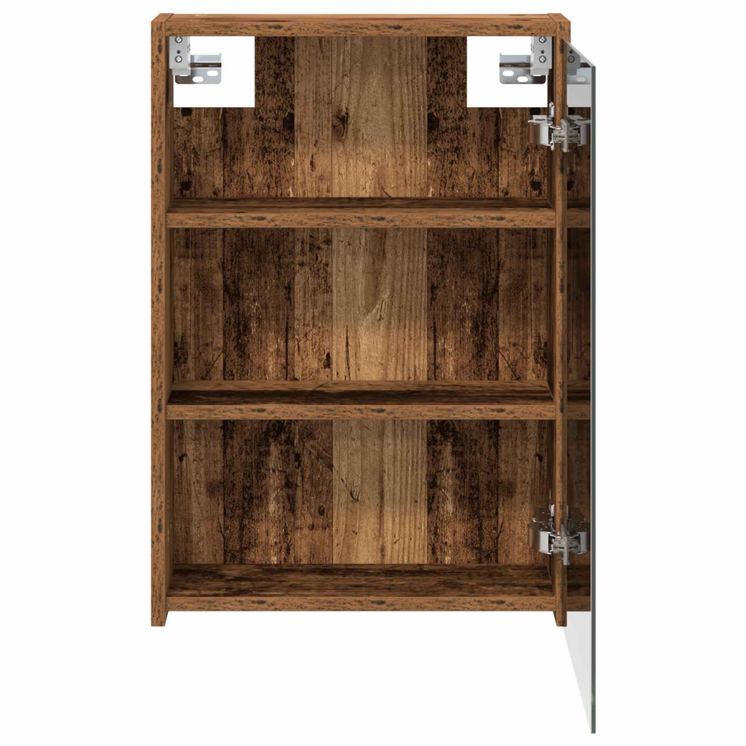 Badeværelsesspejlskab med hylde Gammelt træ 43 x 16 x 62.5 cm