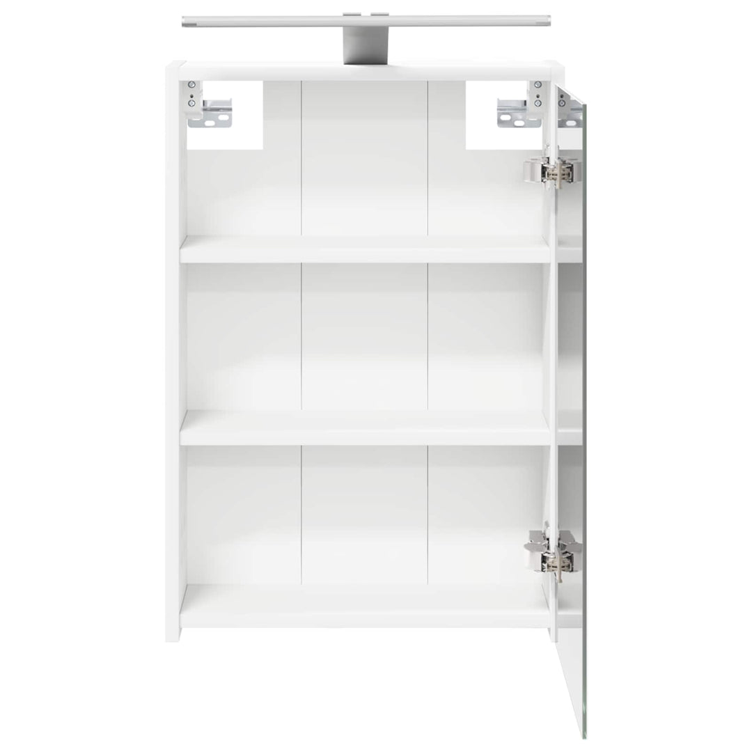 Badeværelsesspejlskab Hvid 43 x 16 x 62.5 cm Konstrueret træ