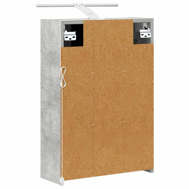 Badeværelsesspejlskab med hylde Beton Grå 43 x 16 x 62.5 cm