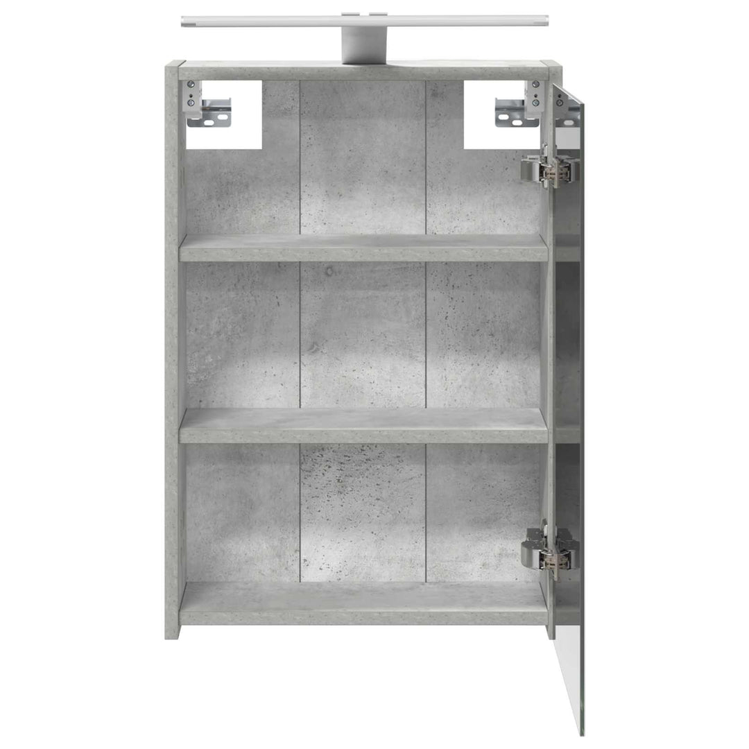 Badeværelsesspejlskab med hylde Beton Grå 43 x 16 x 62.5 cm