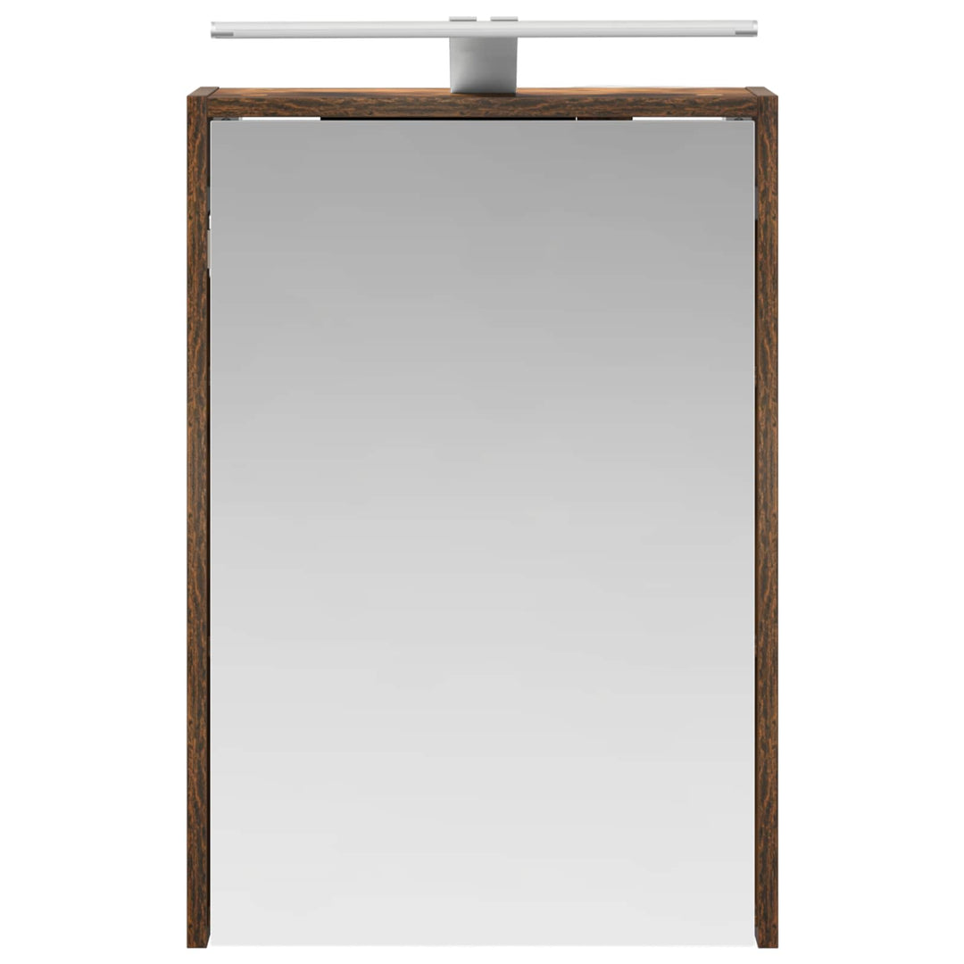 Badeværelsesspejlskab med hylde Røget eg 43 x 16 x 62.5 cm