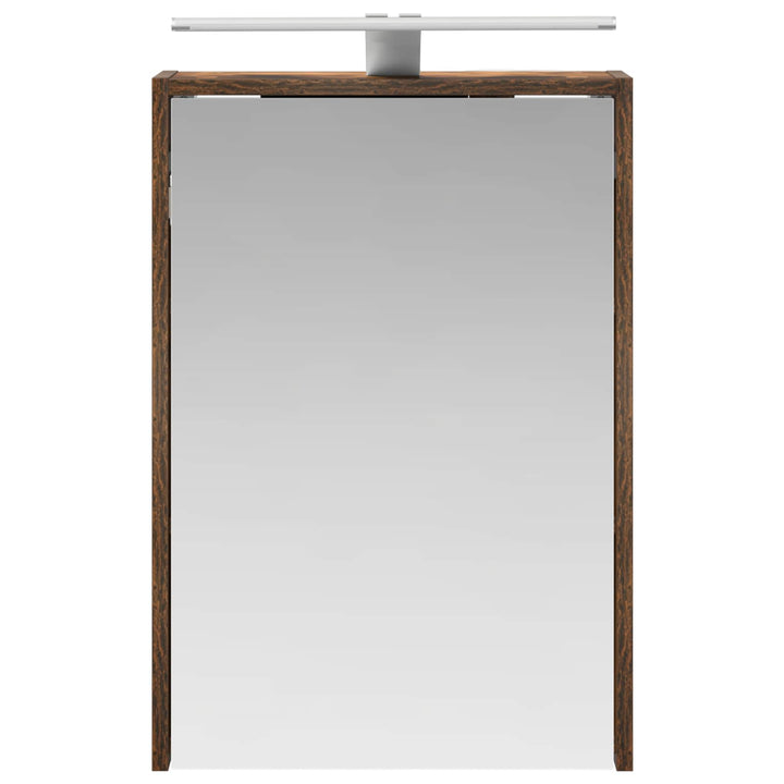Badeværelsesspejlskab med hylde Røget eg 43 x 16 x 62.5 cm