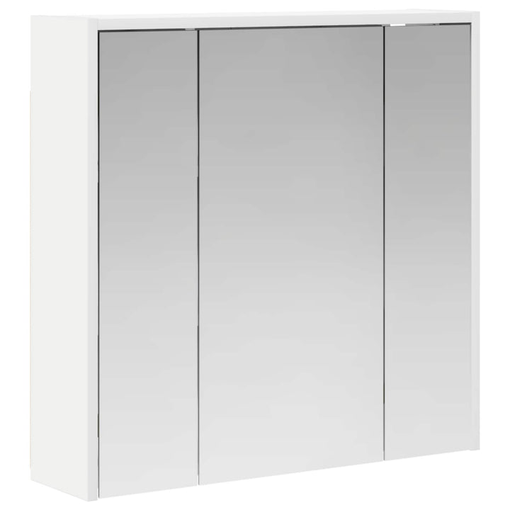 Badeværelsesspejlskab Hvid 63,5 x 16 x 62,5 cm Konstrueret træ