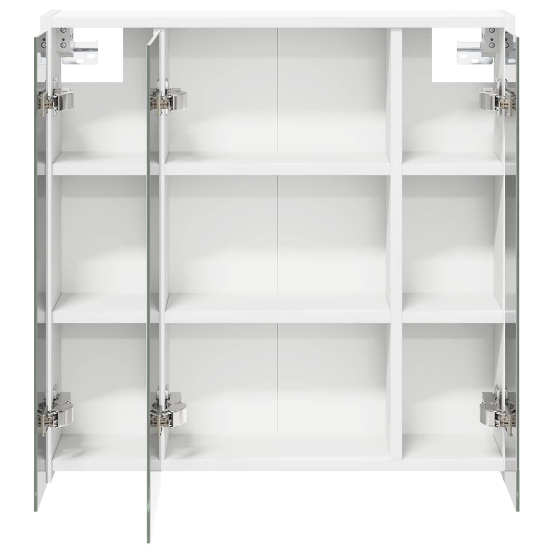 Badeværelsesspejlskab Hvid 63,5 x 16 x 62,5 cm Konstrueret træ