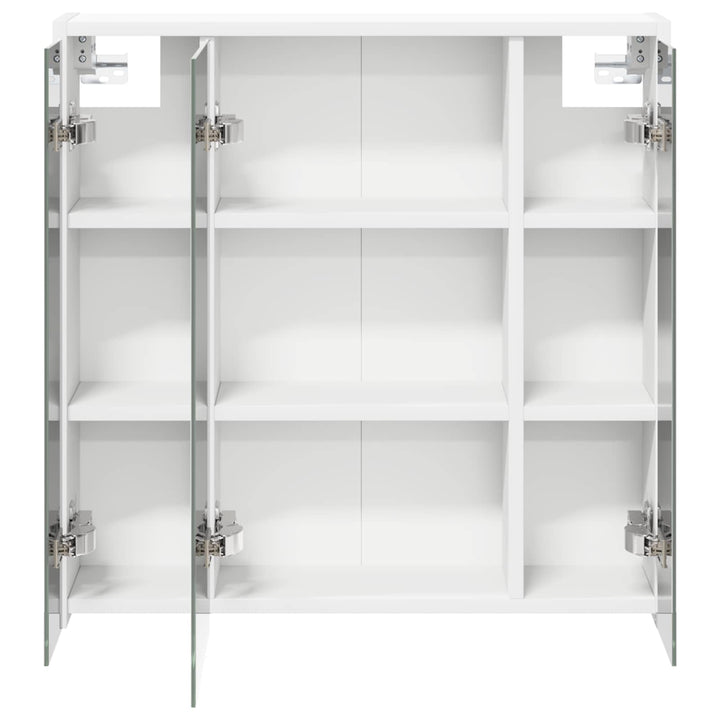 Badeværelsesspejlskab Hvid 63,5 x 16 x 62,5 cm Konstrueret træ