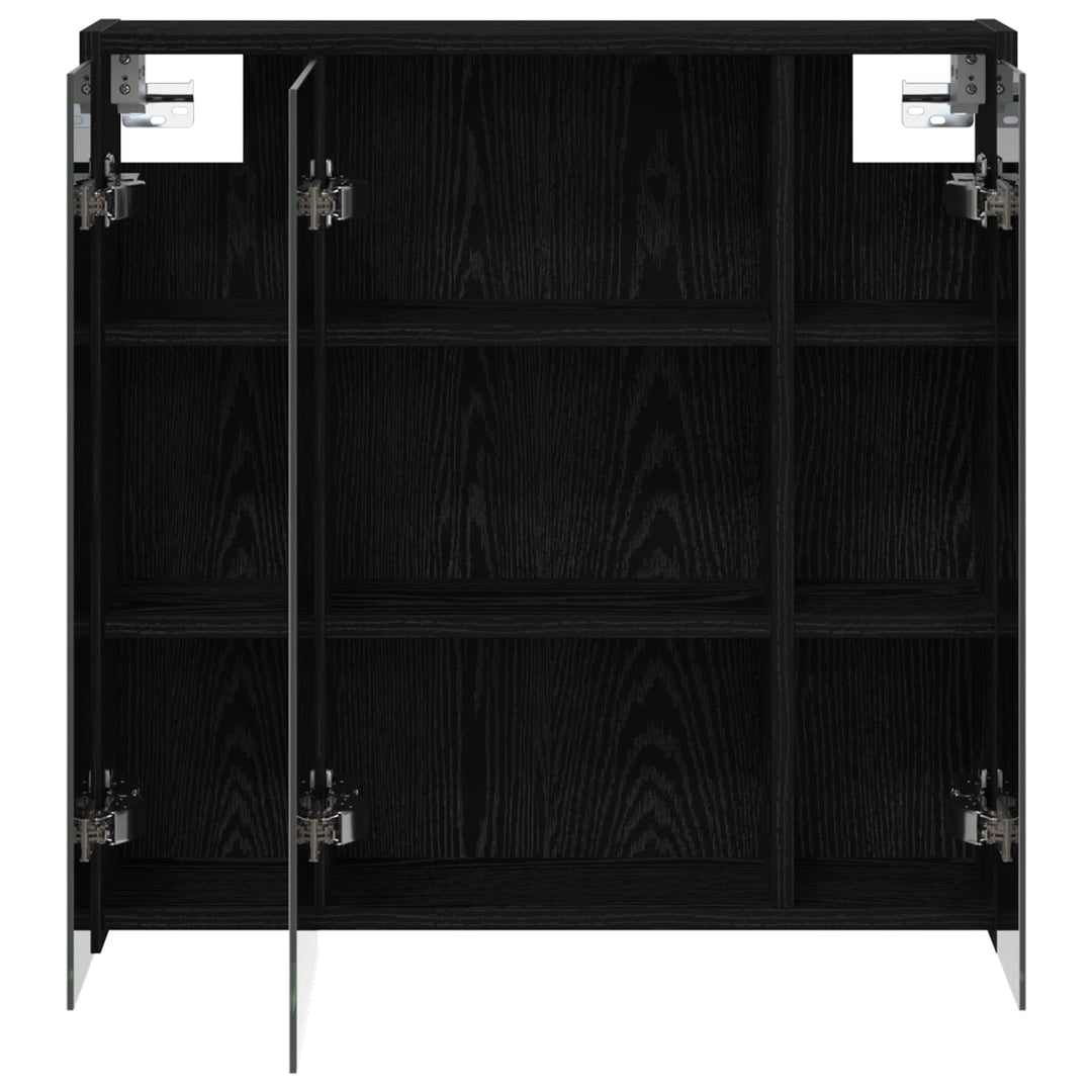 Badeværelsesspejlskab Sort eg 63,5 x 16 x 62,5 cm