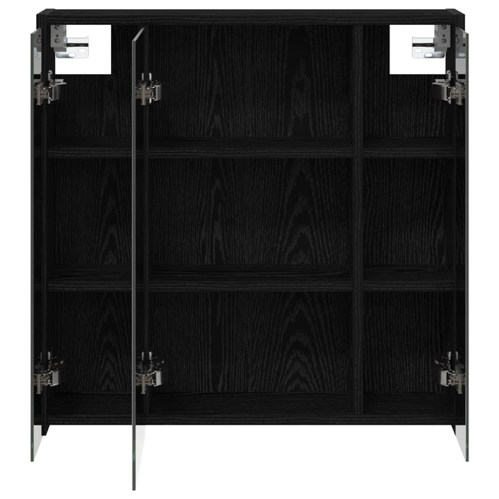 Badeværelsesspejlskab Sort eg 63,5 x 16 x 62,5 cm