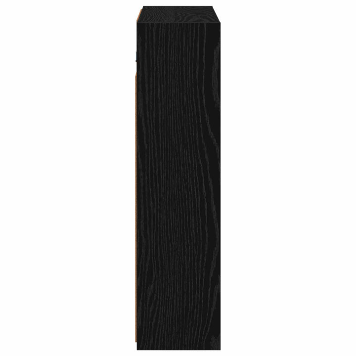 Badeværelsesspejlskab Sort eg 63,5 x 16 x 62,5 cm