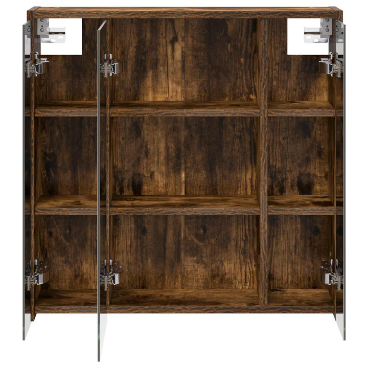 Badeværelsesspejlskab Røget eg 63,5 x 16 x 62,5 cm