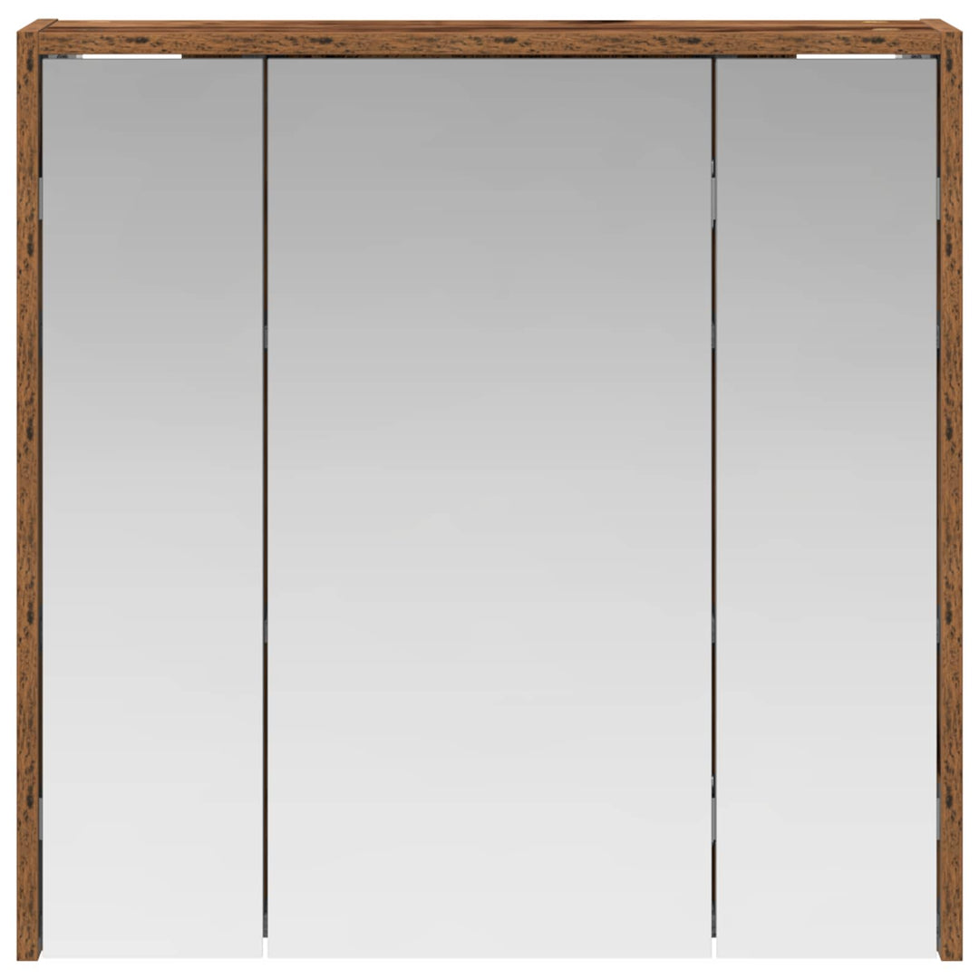 Badeværelsesspejlskab Gammelt træ 63,5 x 16 x 62,5 cm