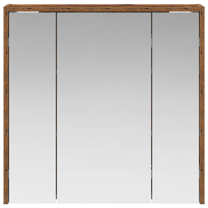 Badeværelsesspejlskab Gammelt træ 63,5 x 16 x 62,5 cm