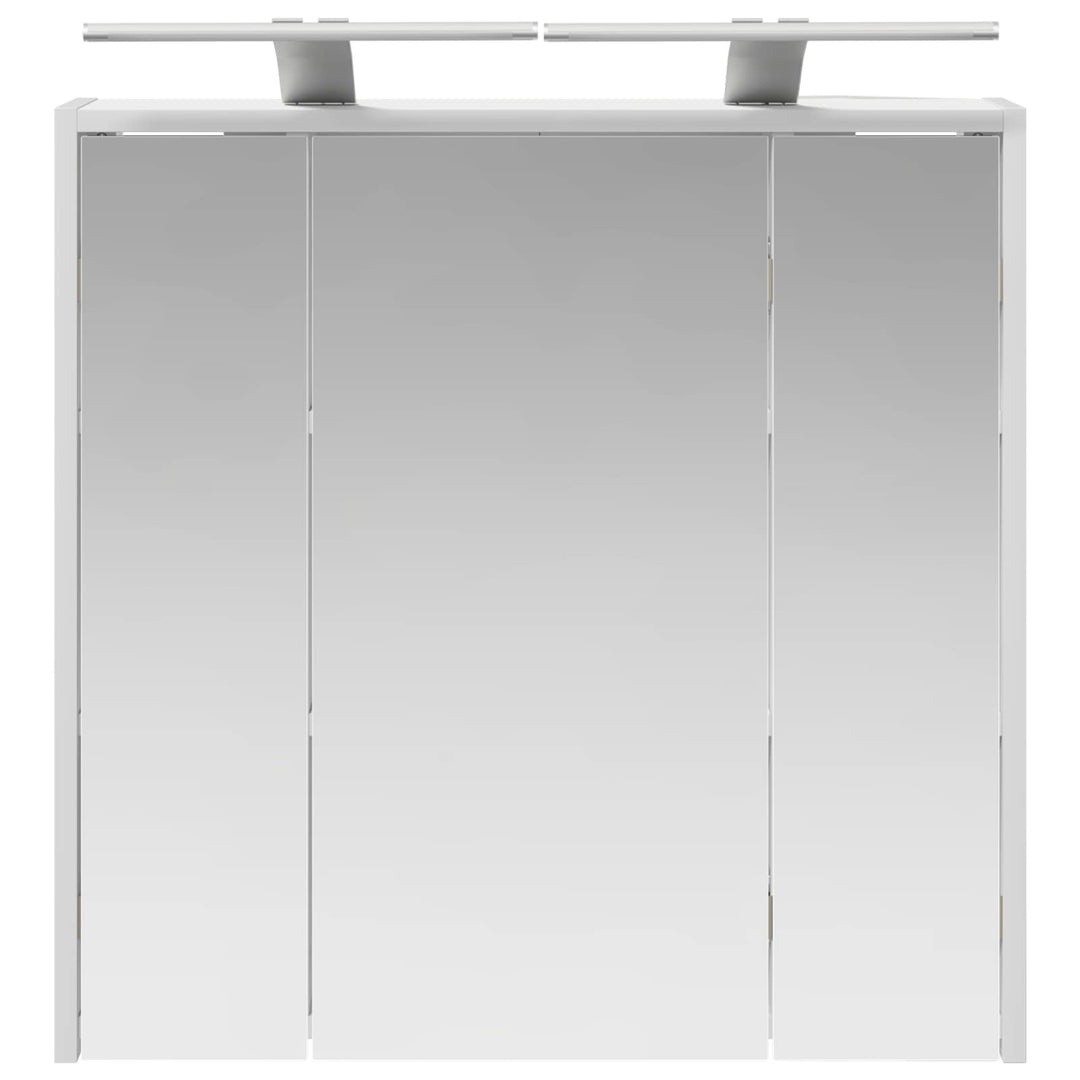 Badeværelsesspejlskab Hvid 63,5 x 16 x 62,5 cm Konstrueret træ